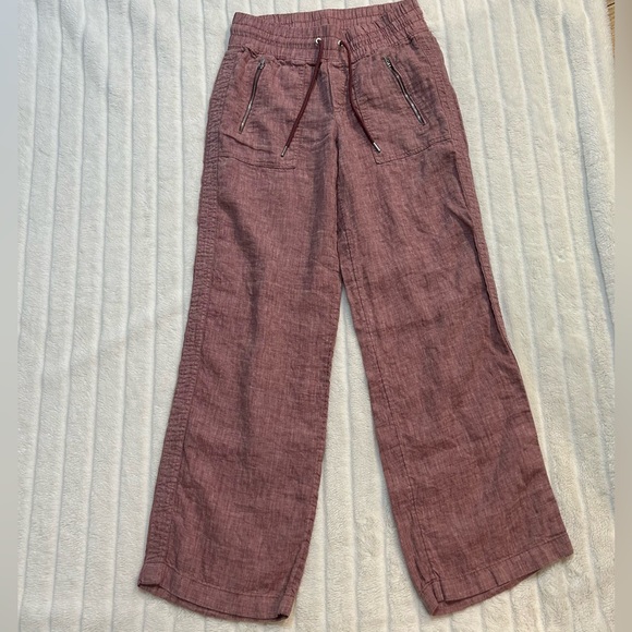Athleta Cabo Wide Leg Linen Pants - Picture 3 of 9